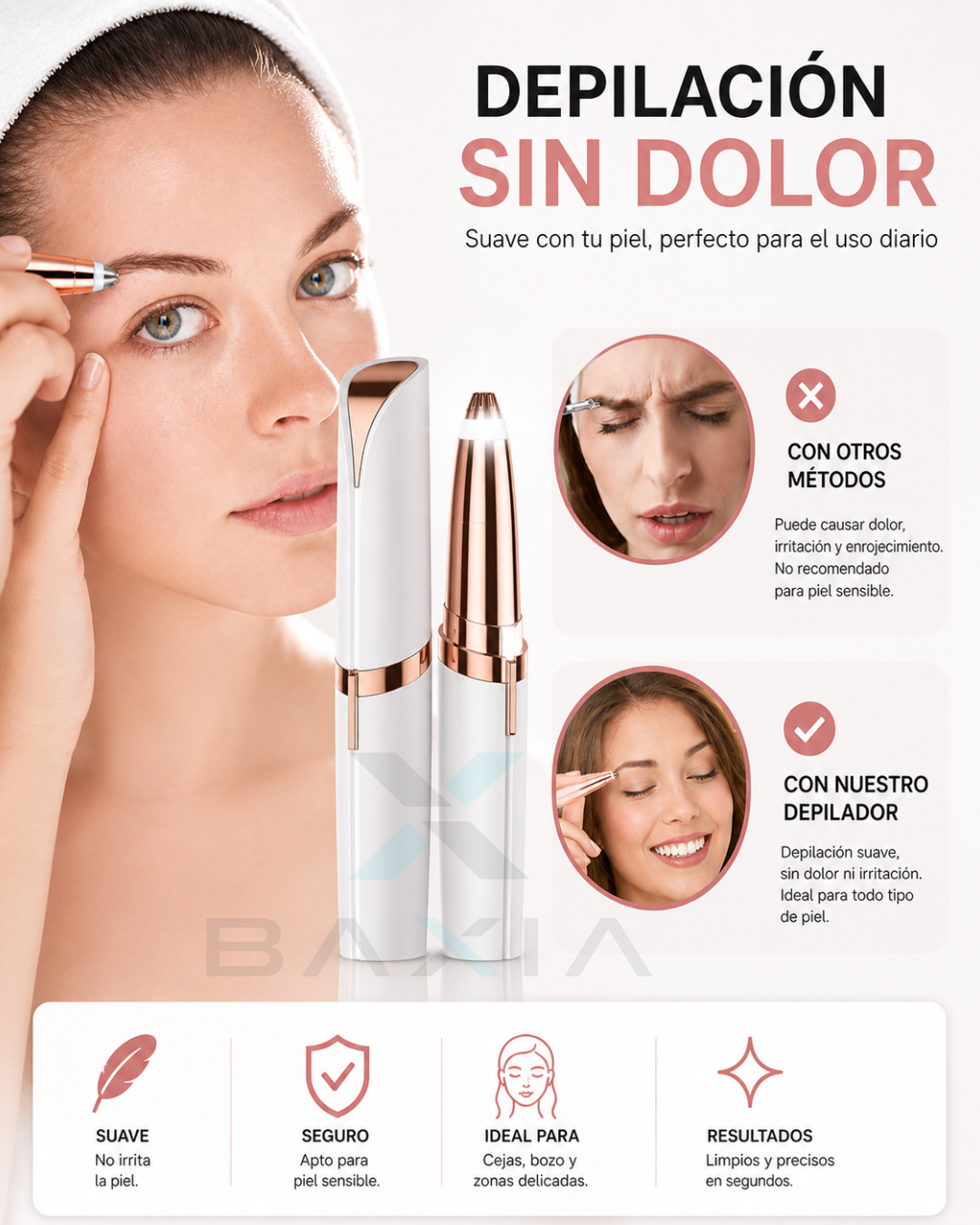 Depilador De Cejas Recargable
